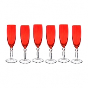 Набор бокалов для шампанского STEP RED 180 мл, 6 штук