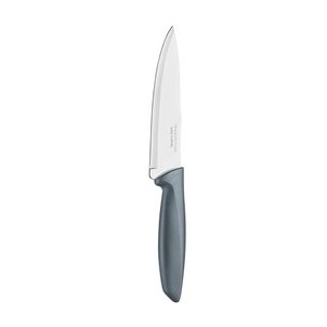 Нож поварской PLENUS  17,5 см серый
