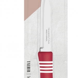  Нож овощной COR & COR  7,5 см красный  блистер