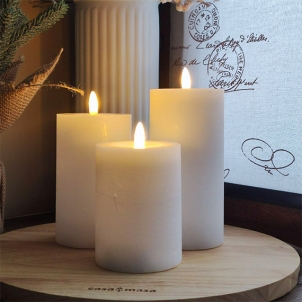 Свеча LED Cilindru 7,5x10 см, белый