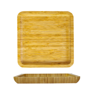 Platou patrat BAMBUS 17 cm