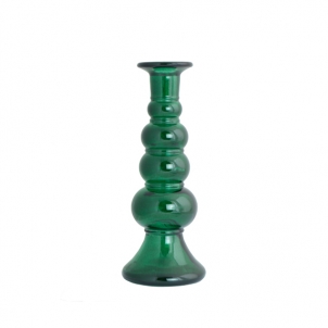 Suport lumânări BACO 22 cm, verde smarald