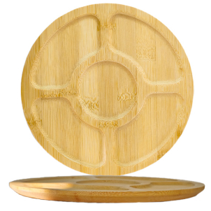 Platou rotund cu 5 compartimente BAMBUS 30 cm