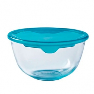 Bol cu capac Pyrex 0,5 L, albastru 