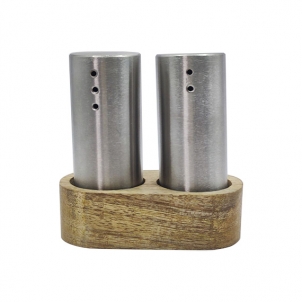 Set recipiente pentru condimente pe suport Inox