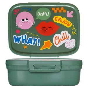 Контейнер прямоугольный SNAP BOX FUN 1,8 л, зелёный