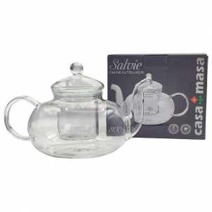 Ceainic cu filtru sticlă SALVIE 800 ml