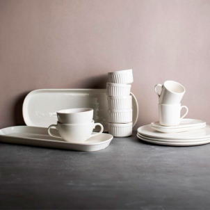 Platou oval WHITE Mesa 47x18 cm