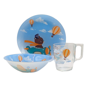 Set veselă pentru copii FLYING BEAR 3 piese 