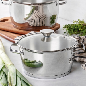 Кастрюля глубокая с крышкой ALLEGRA 24 см, 5,67 л
