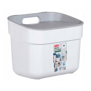 Coș pentru gunoi READY TO COLLECT 5 L, alb/gri