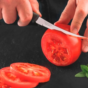 Нож для томатов  PLENUS  12,5 см  чёрный