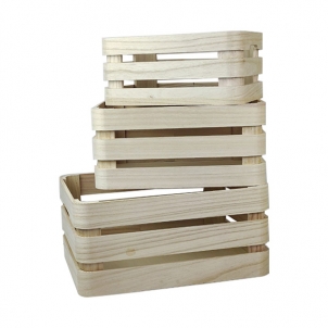 Lădiță de lemn RIBBON 26x18x12 cm