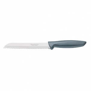 Нож для хлеба  PLENUS  17,5 см  блистер серый