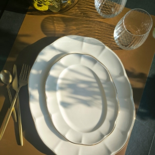 Platou oval RETRO RITZ GOLD 34 cm